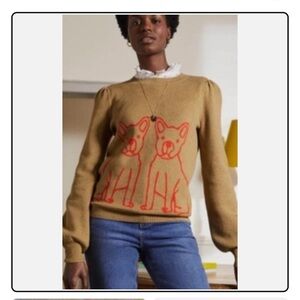 EUC Boden Matilda Frenchie Dog Sweater